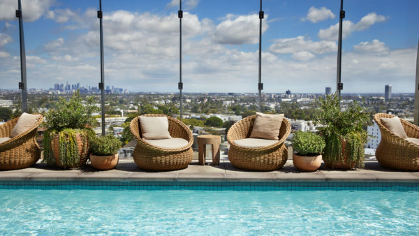 Pool deck at the 1 Hotel West Hollywood