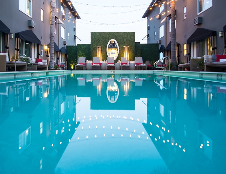 Pool at The Grafton on Sunset Hotel, West Hollywood, California
