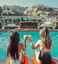 Rooftop drinks with a view in West Hollywood