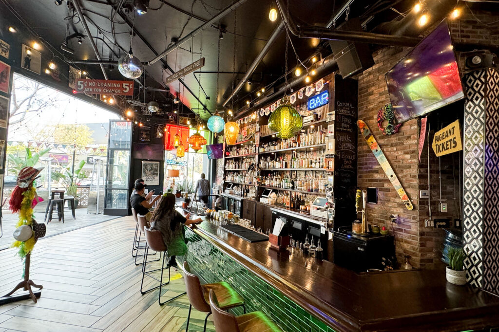 Interior of Schmitty's Bar in West Hollywood's Rainbow District