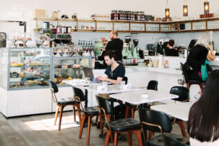 Inside The Butcher, The Baker, The Cappuccino Maker coffee shop