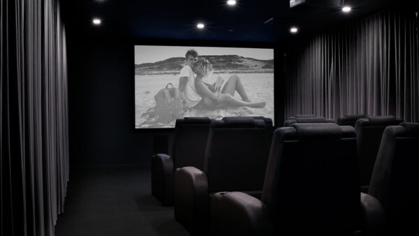 Private screening room at AKA West Hollywood. West Hollywood, CA.