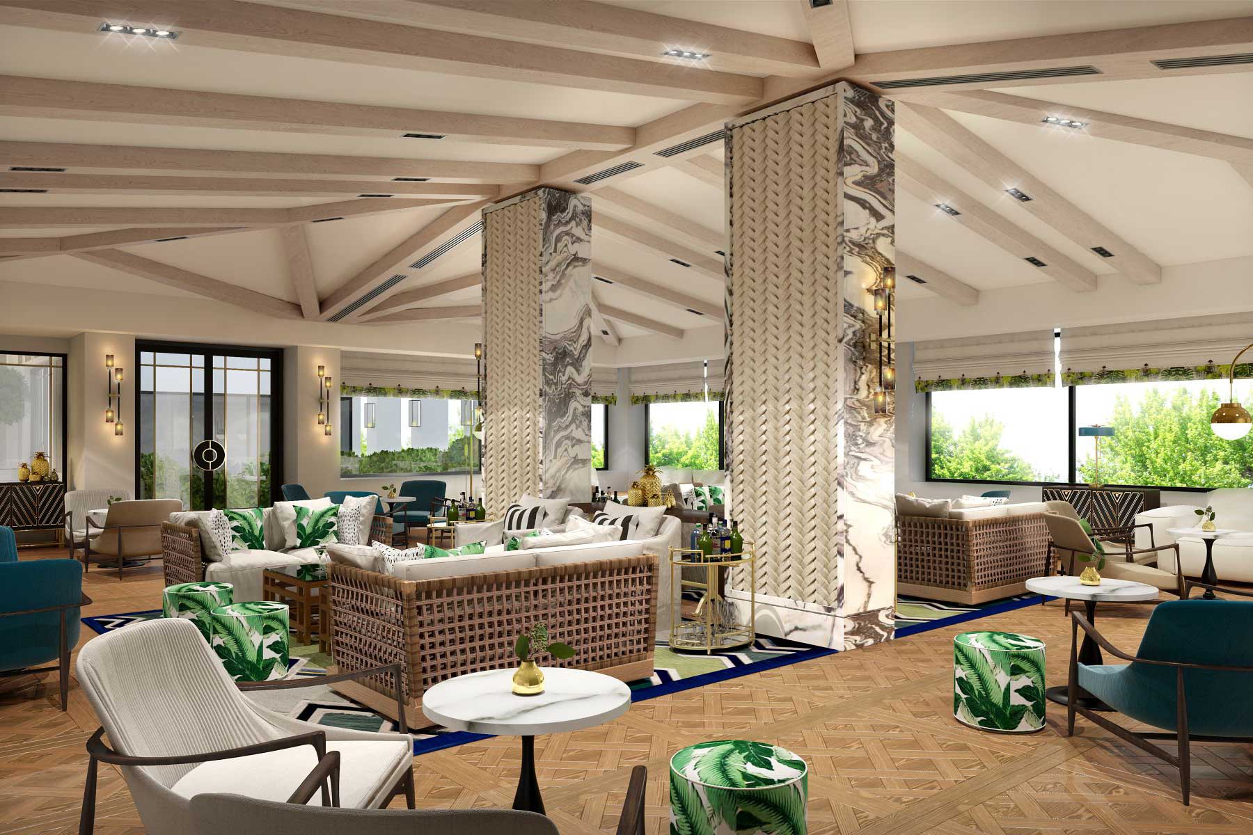 Interior of Boxwood at The London West Hollywood at Beverly Hills