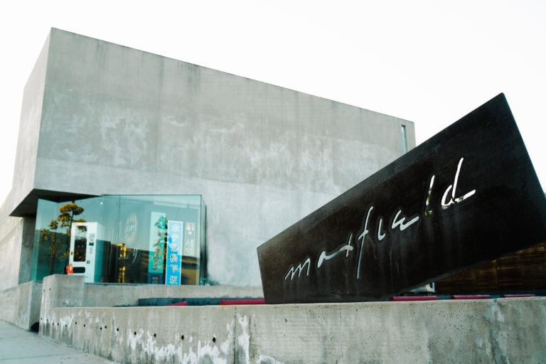 Overhead shot of an artfully plated steak dish at Casa Madera in West Hollywood, California.