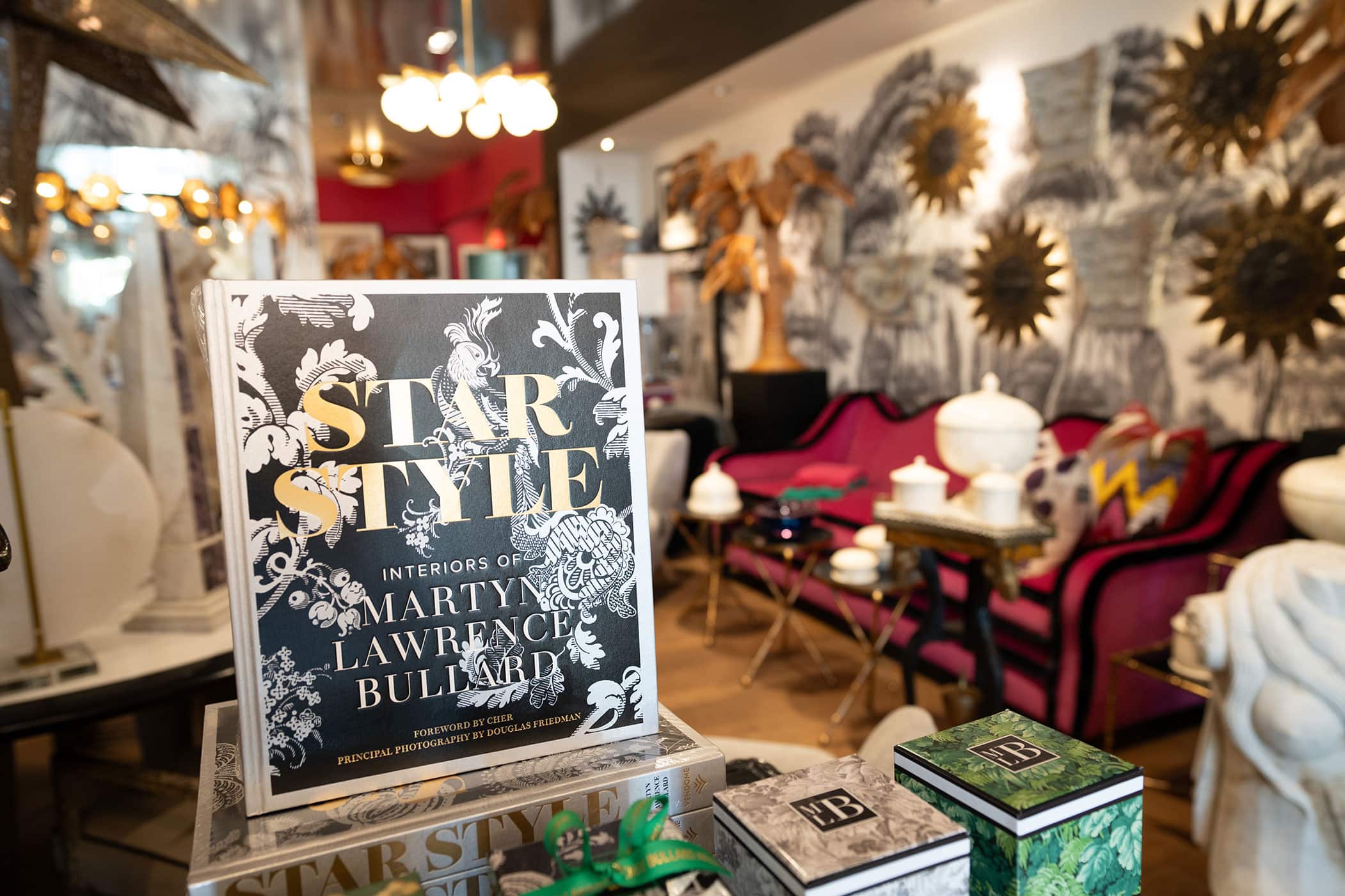 Interior of a display at Martyn Lawrence Bullard in West Hollywood, CA.