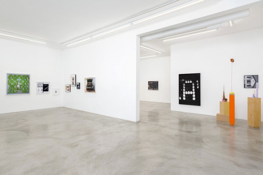 Interior view of an exhibition at M+B art gallery in West Hollywood