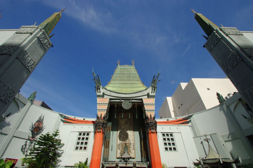 Exterior of the famous TCL Chinese Theatre in Hollywood