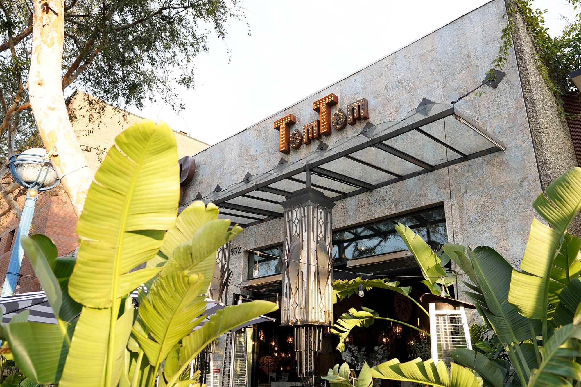 Exterior of TomTom restaurant and bar in West Hollywood