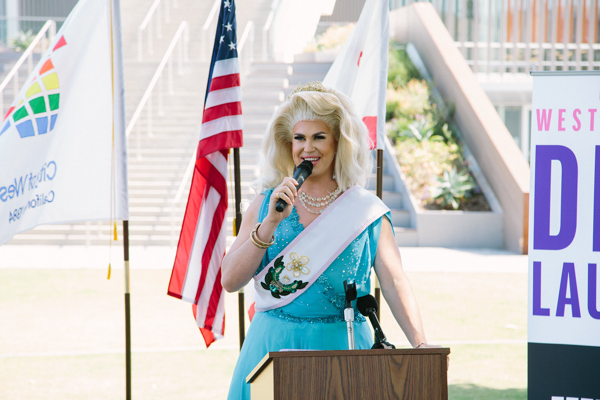 Installation of West Hollywood's first Drag Laureate, Pickle.